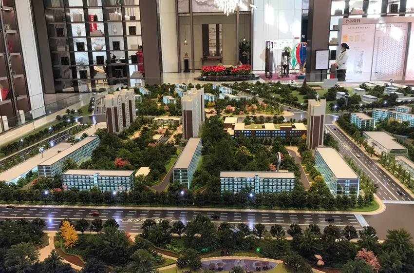 信达国子郡售楼处沙盘